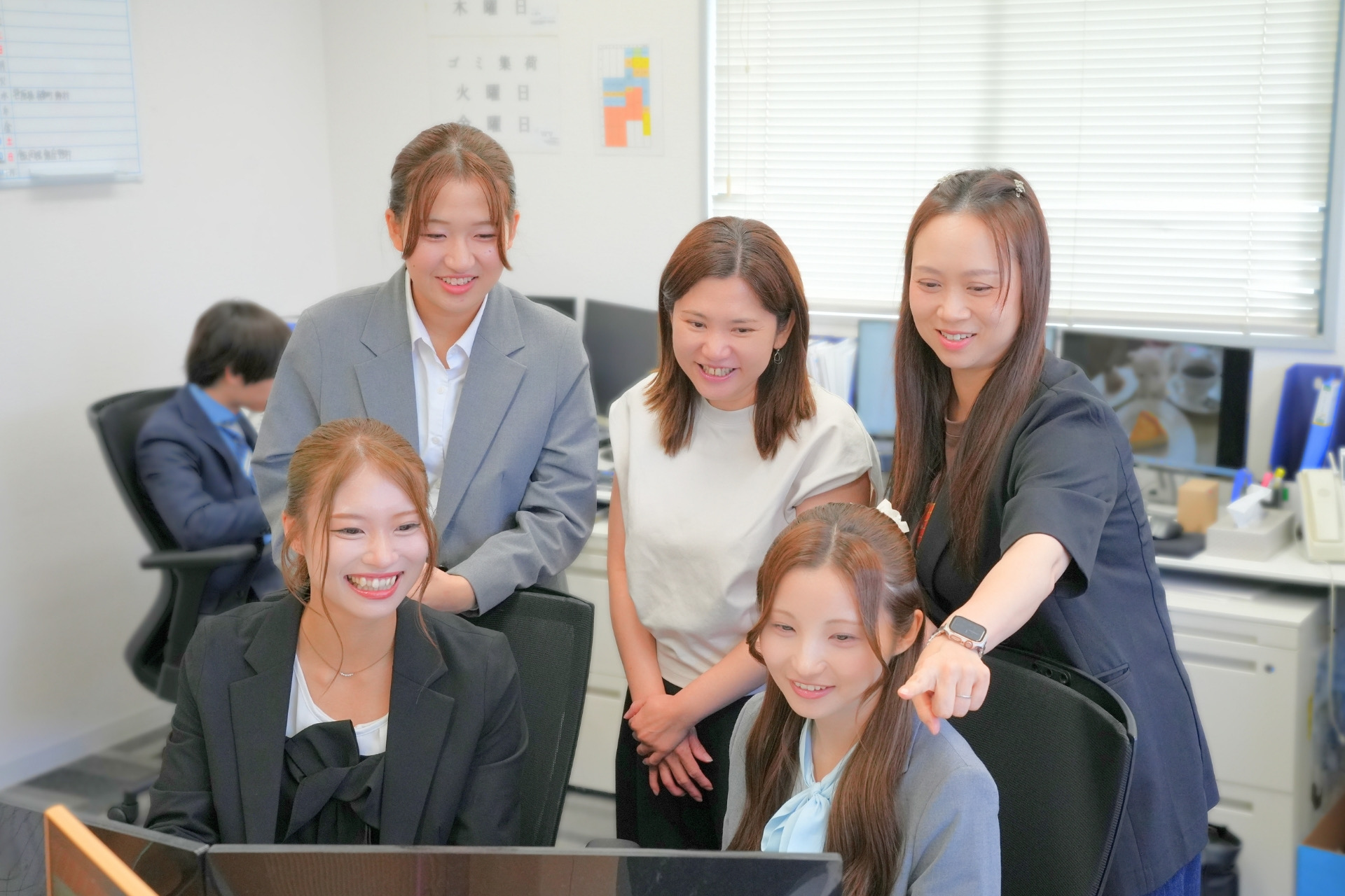 チームで働く様子